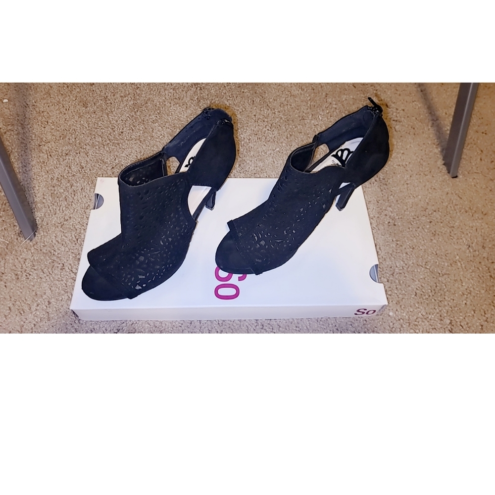 black fergalicious heels